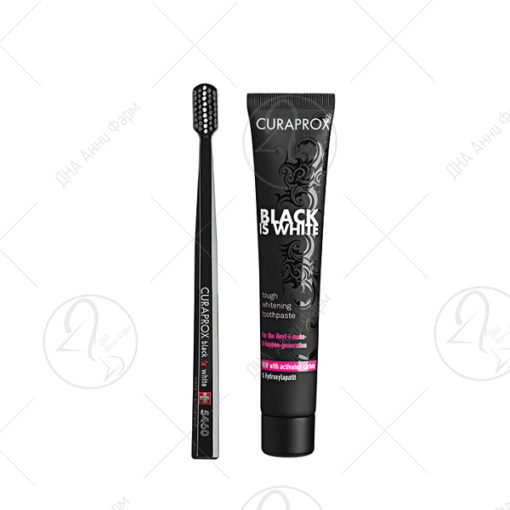 CURAPROX Black is White паста 90ml + четка