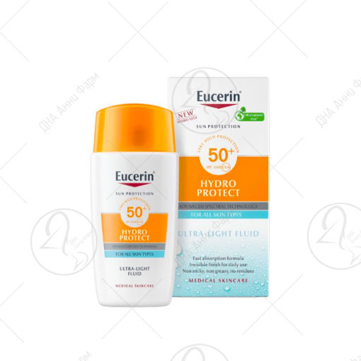 Eucerin SUN Hydro Protect крем-флуид за лице СПФ 50+, 50 мл