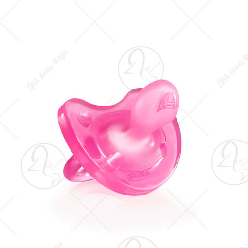 CHICCO Physio Soft Силиконска цуцла лажалка (16-36 м) розева