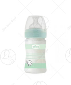 CHICCO Шише Well Being - Стаклено - Зелено 150ml