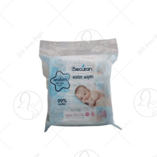 АЛКАЛОИД BECUTAN Newborn - Влажни марамици 3x56