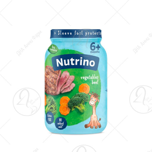 NUTRINO Пире – Телешко месо и Зеленчук 190g