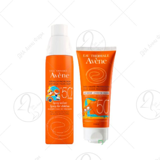 AVENЕ SUN KIDS F50 Спреј 200ml + Крем F50 100ml