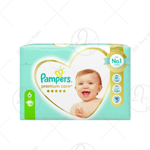 PAMPERS Premium Пелени за бебиња бр. 6 (13-18 кг) 38 пелени