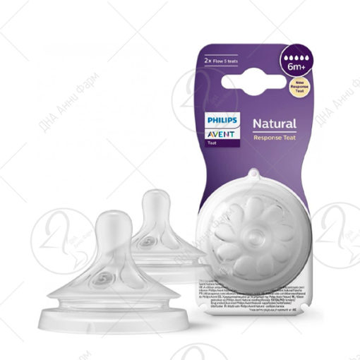 AVENT Цуцла Natural Response 6+ месеци, 2 парчиња – 965/02