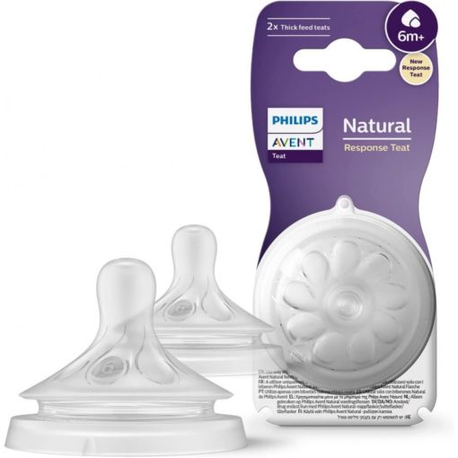 AVENT Цуцла Natural Response, 6+ месеци, шиток проток, 2 парчиња - 966/02