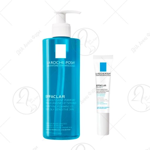 LA ROCHE Промотивен сет EFFACLAR гел 400ml + EFFACLAR крем 15ml