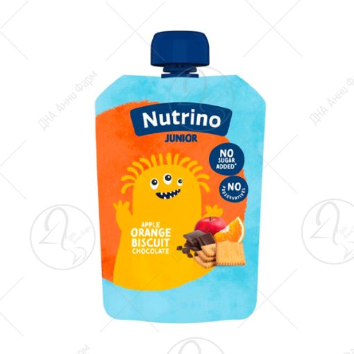 NUTRINO Junior - јаболко, портокал, чоколадо, бисквир 180гр