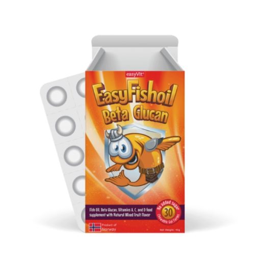 EASYVIT Easyfishoil Бета глукан, 30 таблети
