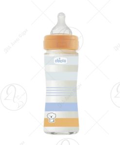 CHICCO Шише Well Being – Стакло – Сино 240ml