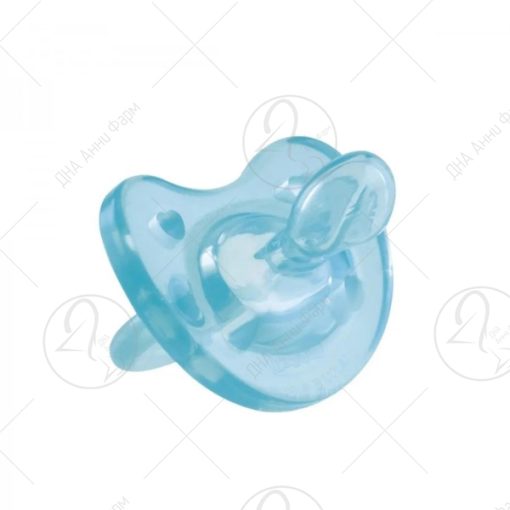 CHICCO Physio Soft Силиконска цуцла лажалка - сина (0-6 м)