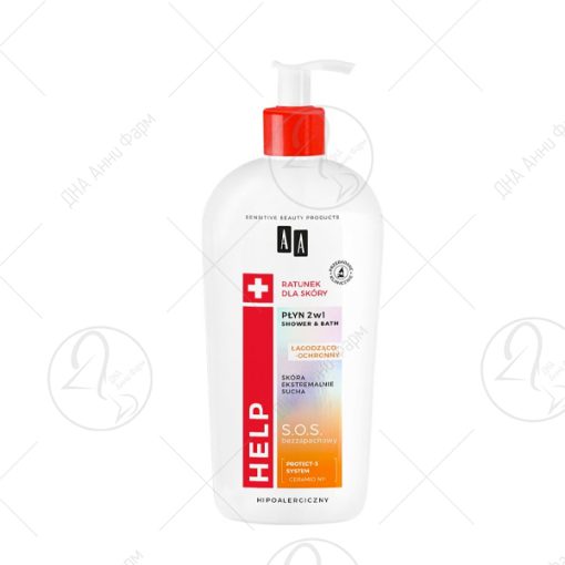 LOGONA Смирувачки 2во1 S.O.S крем гел за капење 400ml