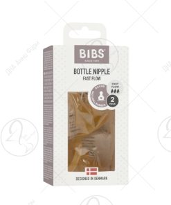 BIBS Резервни цуцли за шише (0+ м), 2 парчиња БРЗ проток