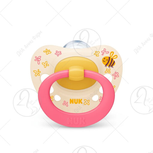 NUK Цуцла Лажалка Анатомска силикон "Signature" 6-18м