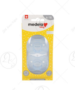 MEDELA Цуцла силиконска 6-18 месеци - машко x2