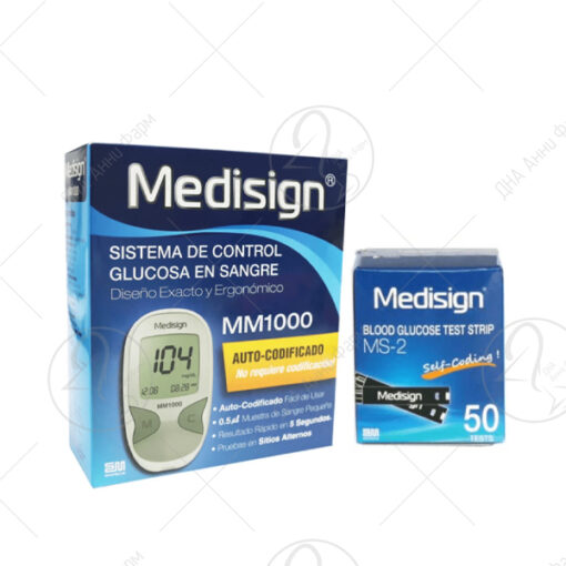 MEDISIGN Глукометар + ленти за мерење на шеќер