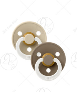BIBS 110244-1 Цуцли 0+ Месеци Vanila/Dark Oak Glow