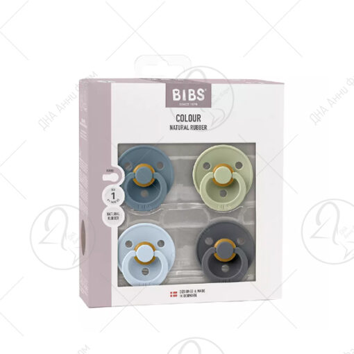 BIBS 110461-1 Цуцли 0+ Месеци Petrol/Sage/Baby Blue/Iron
