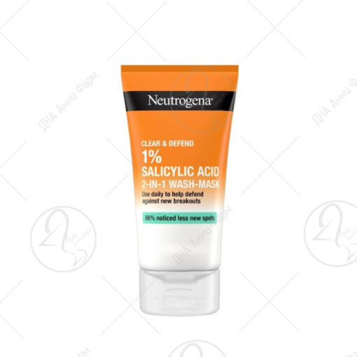 Neutrogena CLEAR AND DEFEND 2 во 1 гел/маска за лице 150ml