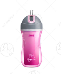 CHICCO Sport Cup Dust Pink 14+ термална чаша со цевка